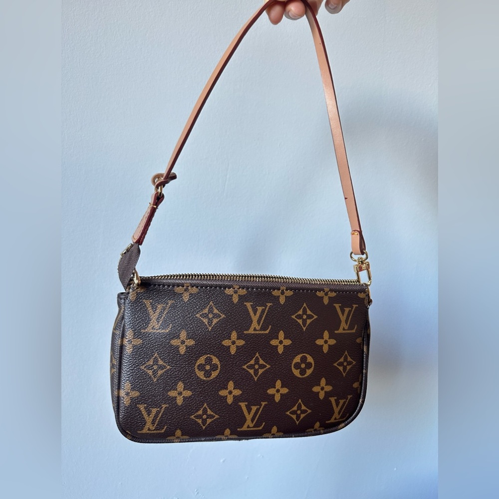 LV monogram Louis Vuitton pochette style bag